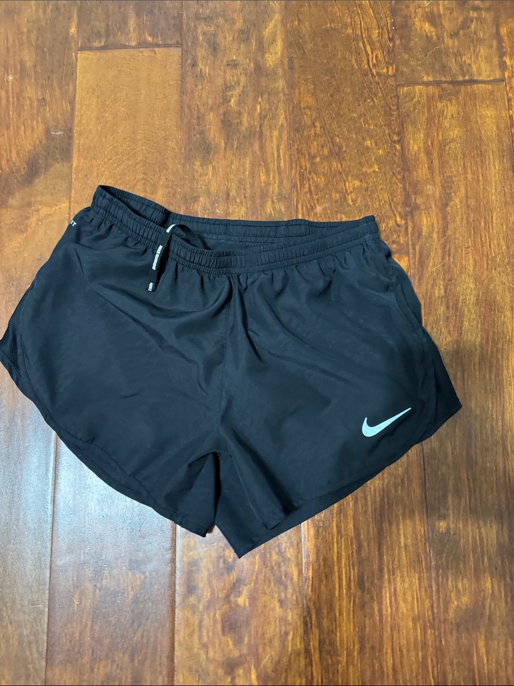 Nike Black Women's Athletic Shorts with Reflective Swoosh